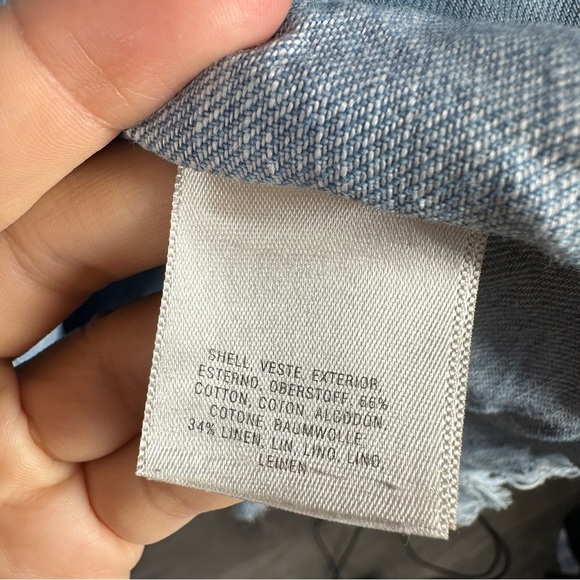 Anthropologie Holding Horses Blue Chambray Blouse sz S - Picture 7 of 7